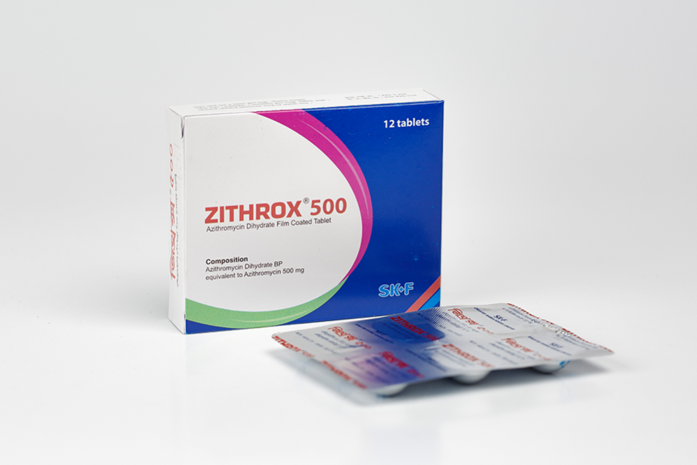 Zithrox 500 (12 Pcs) 500 mg